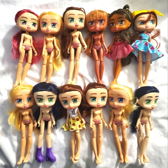 :* 13 used Boxy Girls Doll Lot of nude in good condition read description boxie - Picture 2 of 16